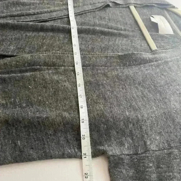 Brochu Walker Linen Open Grey Cardigan with Cross Back Cut Size M - Picture 14 of 16